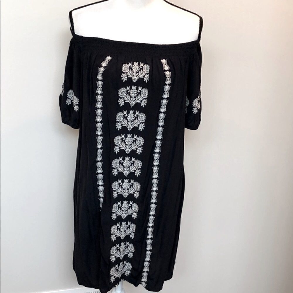 Loft navy and white dress/coverup size XS